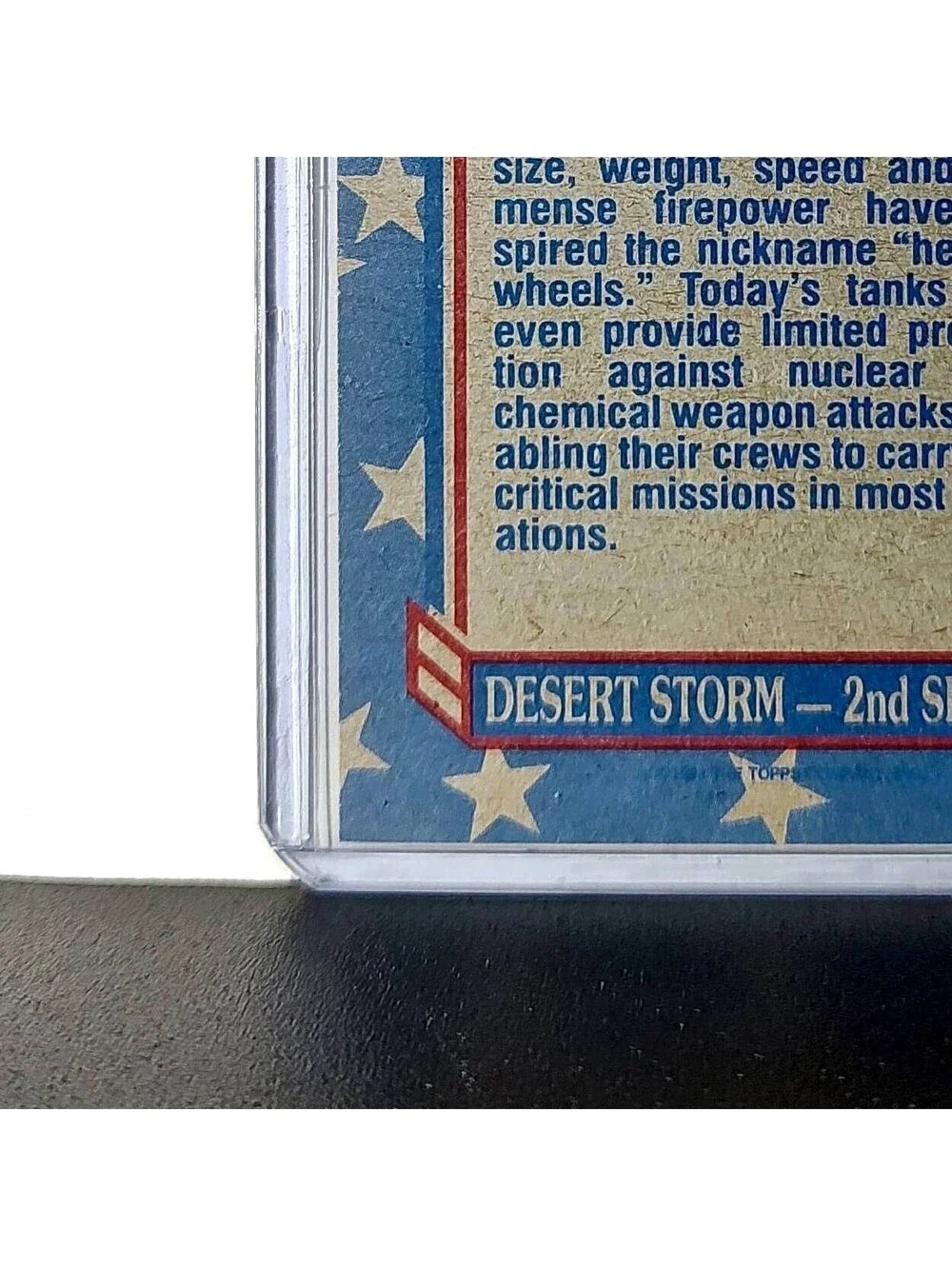 Rolling Out 1991 Topps Desert Storm #91 Card